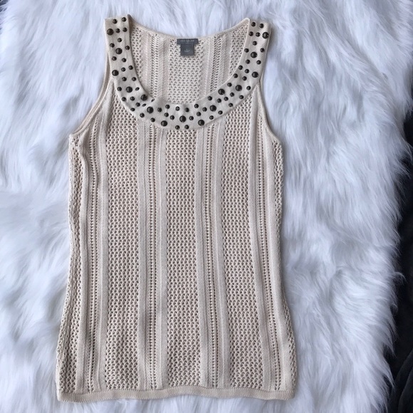 Ann Taylor Tops - Ann Taylor Sweater Tank Shirt Woman’s Size L